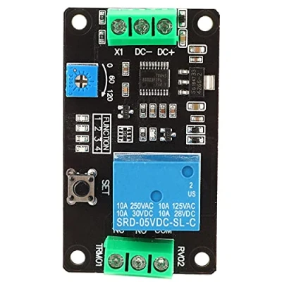 Imagen de Fafeicy Retardo Temporizador Relé de autobloqueo Interruptor tiempo apagado y Super 555 Timer DC(DC24V)