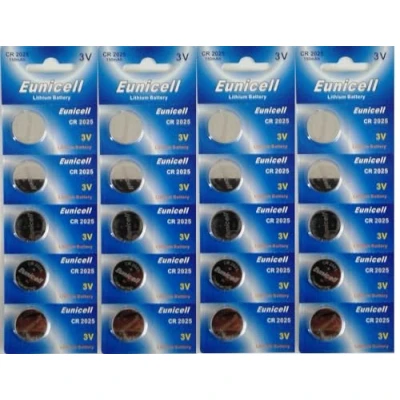 Imagen de Eunicell Cr2025 5003Lc Paquete de 20 Pilas botón Litio 3 V y voltios
