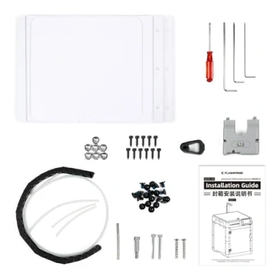 Imagen de FLASHFORGE Adventurer 5M Kit de Carcasa para Impresora 3D, Reducción Ruido y Libre olores, DIY El recinto desbloquear más filamentos requieren Alta Temperatura como ABS, ASA...