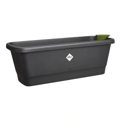 Imagen de Elho Noa Balcony Trough M Jardinera Negro Balcónexterior L 20 x A 52 A17.8 cm