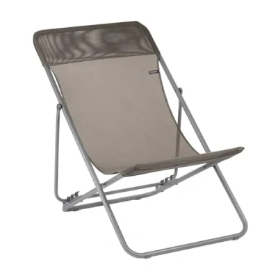 Imagen de Lafuma Mobilier Maxi Silla Larga, Color Grafito, Antracita, Ligera, Estable y Ajustable