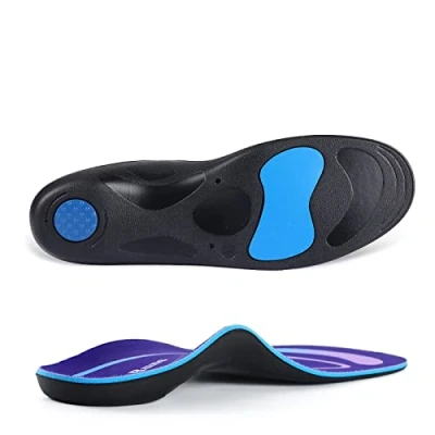 Imagen de Plantillas ortopédicas para mujeres y hombres Soporte de pie alto cómodas zapatos funcionales suaves Inserto pies planos, dolor pie, fascitis plantar, M