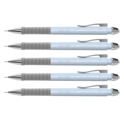 Imagen de FABER CASTELL 205208 Portaminas Apollo azul cielo, 5 piezas, dureza B, mina 0.5 mm, incluye goma de borrar