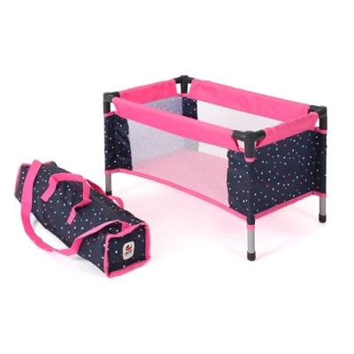 Imagen de Bayer Chic 2000 Cuna de Viaje para muñecas, Color Confeti Rosa, Large (652 84)