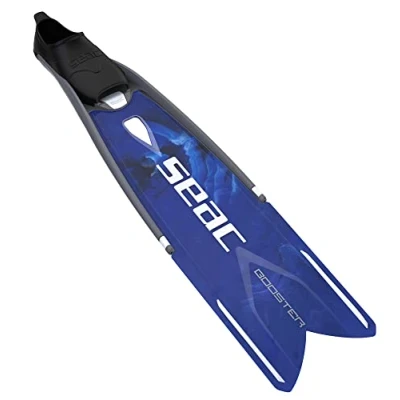 Imagen de SEAC Booster Aletas largas con Palas Intercambiables para apnea y Pesca submarina, Unisex Adulto, Camo Azul/Blanco, 43/44