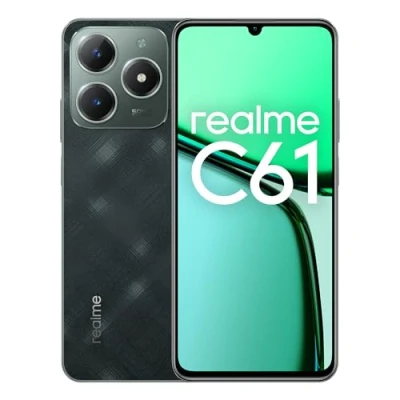 Imagen de realme Smartphone C61 6+256 GB, SUPERVOOC de 45 W, Pantalla con Modo Comodidad Ocular 90 Hz, Cámara 50 MP IA, Gran batería 5000 mAh, Verde (no Adapter)
