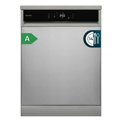 Imagen de Cecotec Lavavajillas 60cm Bolero Aguazero 6800 Inox A. 14 Cubiertos, Bajo Consumo, Motor Inverter Plus Duo, 8 Programas, Lavado Automático, Limpieza con Vapor, Interior y Media Carga
