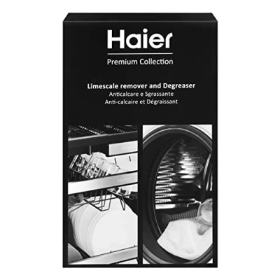 Imagen de Haier HDDW1012B Antical para lavadora y lavavajillas, desinfectante desengrasante, universal, en polvo, paquete de 12 bolsas protección meses
