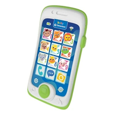 Imagen de Clementoni Smartphone Touch &amp; Play Juguete para Niños 6 Meses, Juego Móvil, Musical, Regalo Electrónico Interactivo Parlante Luces y Sonidos, Teléfono Falso Primera Infancia, 17934, Multicolor