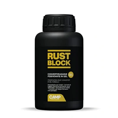 Imagen de CAMP Rust Block Convertidor de óxido acción desoxidante y abrillantadora, antióxido en gel impermeable, listo para usar, restaura superficies hierro acero, 500 ml