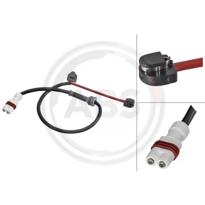 Imagen de A.B.S. 39660 Sensor de Desgaste Pastillas Frenos PORSCHE: Boxster, Cayman