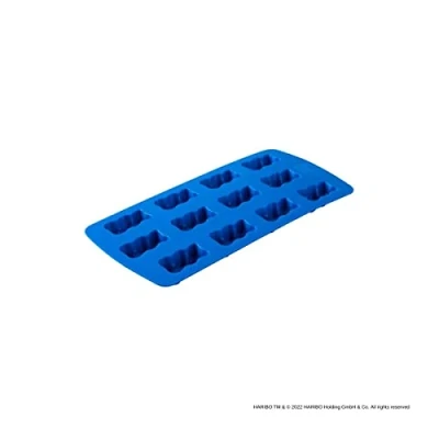 Imagen de Zenker Meets Haribo Cubitera para 12 cubitos de hielo con diseño oso dorado