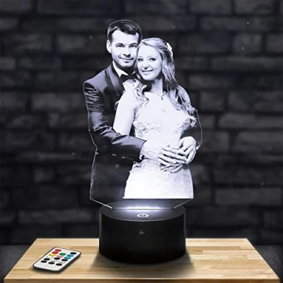 Imagen de Lampephoto.fr lámparas led personalizadas, regalos personalizados, idea regalo, navidad, luz de noche personalizada, originales para bodas, regalo personalizado,lampara 3d personalizada