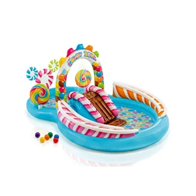 Imagen de Intex 57149NP Centro de juegos hinchable Candy Zone 295 x 191 130 cm, Azul, 2 años a 10