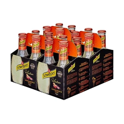 Imagen de Schweppes Selection Ginger Beer Vidrio, Pack 6 cestas 4 x 20 cl (total: 24 botellas)