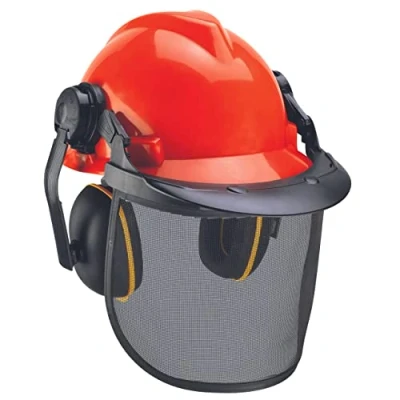 Imagen de Einhell Original Casco de seguridad forestal (circunferencia la cabeza 52 a 66 cm, protección auditiva ajustable)
