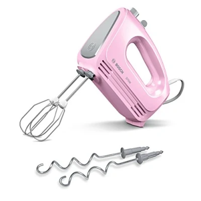 Imagen de Bosch clever mixx fun sbattitore manuale, 375 w, acciaio inossidabile, 4 velocità, rosa