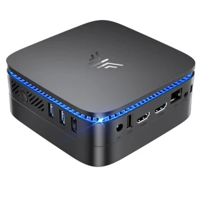 Imagen de NiPoGi AK1 Plus Mini PC Intel 12TH Alder Lake 𝑵95(hasta 3.4GHz,15W),16GB DDR4/1TB M.2 NVMe SSD,Mini Ordenadores de Sobremesa, 2xHDMI,4K@60HZ,BT4.2,RJ45 LAN,Mini Computadora para Negocios/Escuela