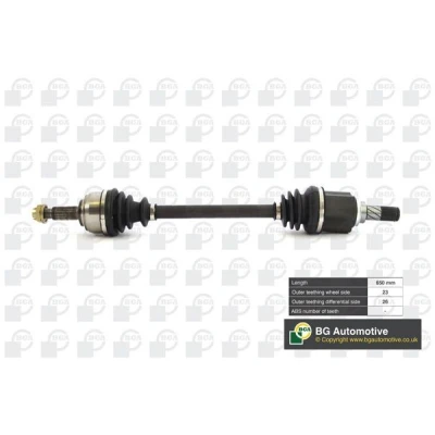 Imagen de BGA DS6310L Árbol de transmisión Eje delantero, izquierda 650 NISSAN: Note I