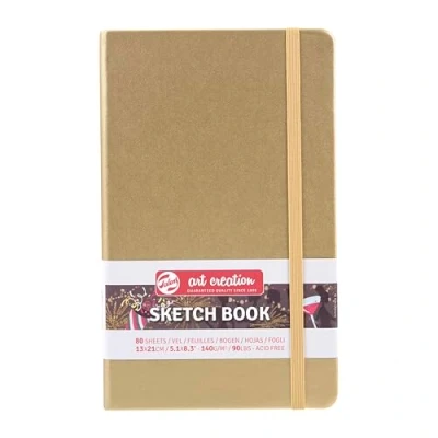 Imagen de Talens Art Creation Cuaderno de bocetos 80 hojas, tamaño 13 x 21 cm, oro blanco