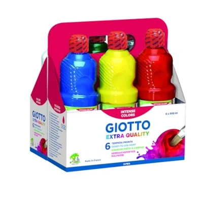 Imagen de Giotto 533200 6 botes de pintura 500 ml