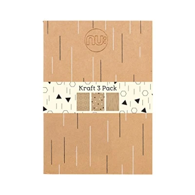 Imagen de Nu: NU003868 Kraft Cuaderno (A5, 3 unidades)