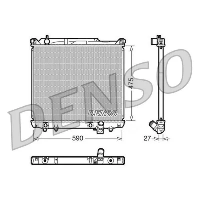 Imagen de DENSO DRM47020 Radiador, refrigeración del motor Aluminio 475 590 27 SUZUKI: Grand Vitara 1 SUV