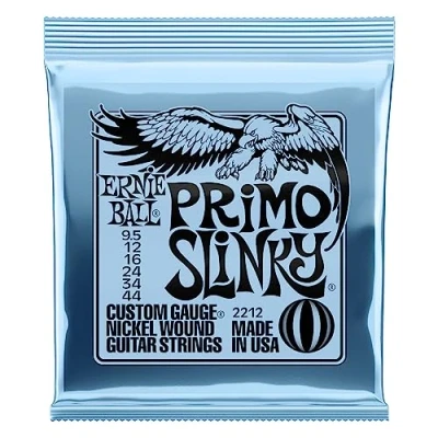 Imagen de Ernie Ball Primo Slinky Cuerdas para guitarra eléctrica, entorchado de níquel, calibre 9,5 44