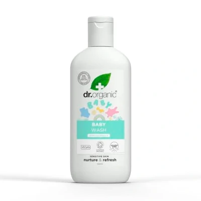 Imagen de Dr. Organic Caléndula Baby Limpiador 2 en 1 para cuerpo y cabello Dedicado a la limpieza de piel delicada los más pequeños 200 g