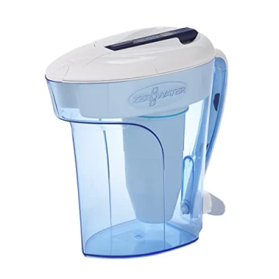 Imagen de ZeroWater Jarra filtradora de Agua 2,8 litros, Medidor Calidad Gratis, Libre BPA y certificada para Reducir el Plomo Otros Metales Pesados, Cartucho Filtro Incluido