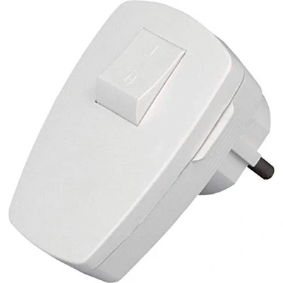 Imagen de Kopp 170402006 Enchufe de protección con interruptor (1 unidad), color blanco