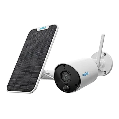 Imagen de Reolink 2K 3MP Camara Vigilancia WiFi Exterior Solar con Batería, Cámara de Inalambrica, Detección Personas/Vehículos, Visión Nocturna, Alexa/Google Assistant, Argus Eco Panel