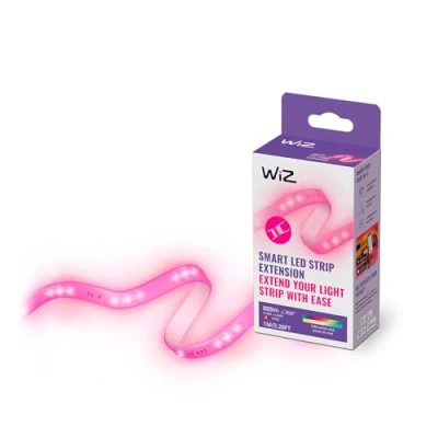 Imagen de WiZ Tira Led Inteligente, Extensión de 1m,RGB luz blanca y 16 millones colores,conéctala vía Wi Fi Bluetooth,incluye alimentador,con tecnología SpaceSense compatible con Alexa Google Home