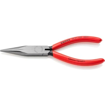 Imagen de Knipex Alicate de boca larga negro atramentado, recubiertos plástico 160 mm (cartulina autoservicio/blíster) 30 21 SB