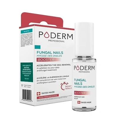 Imagen de PODERM MICOSIS UÑAS COMPLEMENTO INTENSIFICADOR tratamiento Hongos Uñas Superior Reduce a la mitad duración del No usar sin Hecho en Suiza