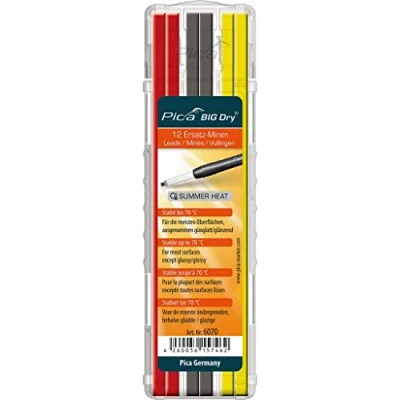 Imagen de Minenset Pica BIG Dry 4x gelb/4x rot/4x graphit b. 70Grad stabil 12 Minen/Set