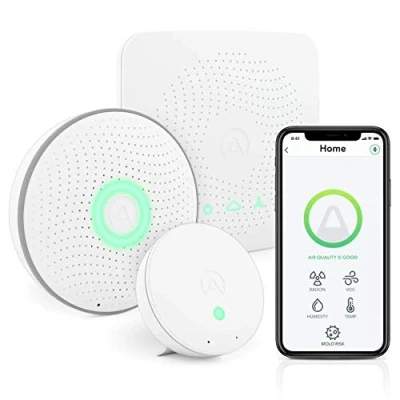 Imagen de Airthings 4200 Kit de casa, Radón, Riesgo Molde y Sistema Monitoreo Calidad del Aire Interior, Multi Room
