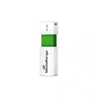Imagen de Media Range MR973 Memoria USB 32 GB con Mecanismo de Deslizamiento, Verde
