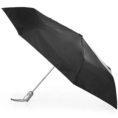 Imagen de Totes Paraguas de Cierre automático con NeverWet y Sunguard, Negro (Negro) 8706