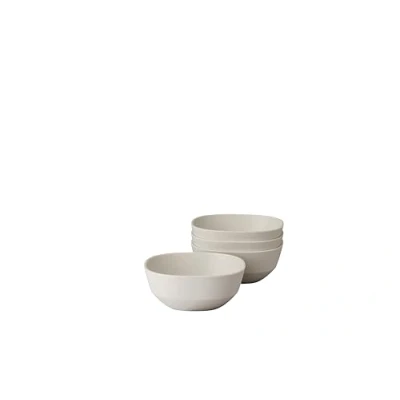 Imagen de Mepal Cuenco para servir 4 piezas Silueta Apto lavavajillas y microondas Plato ensaladas Platos tapas Vajilla 250 ml Nordic white