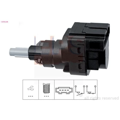 Imagen de EPS 1.810.228 Interruptor luces freno mecánico Made in Italy OE Equivalent SEAT: Ibiza 3, Leon II Hatchback, Córdoba Berlina, VOLKSWAGEN: Golf 5