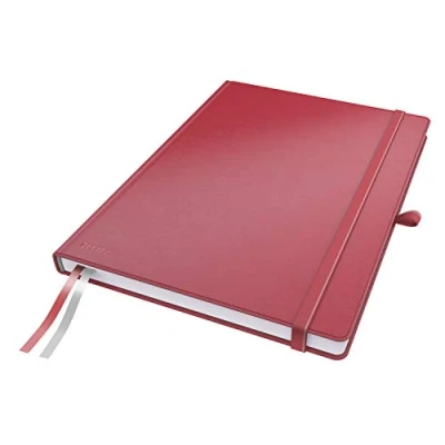 Imagen de Leitz Cuaderno de tapa dura (A4, rayas), color rojo