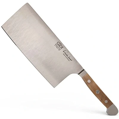 Imagen de Güde Solingen Hacha Forjado, 18 cm, Madera de Roble Barril, Alpha FASSEICHE Doble virola, Hecho a Mano en Alemania, Chrome Steel, Cuchillo Carnicero