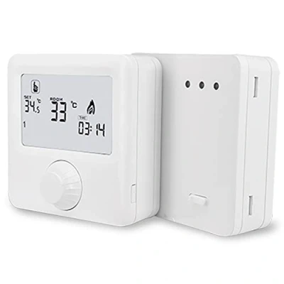 Imagen de C LOGIC Termostato Calefacción Digital Radiofrecuencia Control de Temperatura a Distancia Facilidad Instalación y Programación Flexible