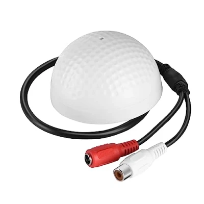 Imagen de Micrófono Dispositivo de captación Audio, 100 Metros Cuadrados Cámara Seguridad Rango Amplio vigilancia Audio para CCTV
