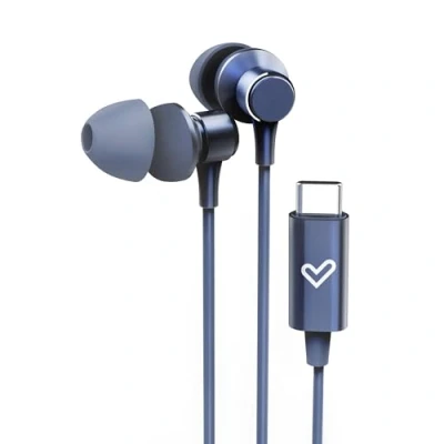 Imagen de Energy Sistem Metallized Type C Auriculares intrauditivos (Conexión Tipo C, Micrófono, Control de Volumen, Aluminio, Plástico Reciclado) Azul