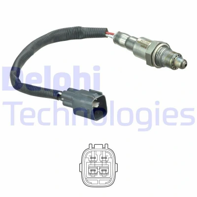 Imagen de DELPHI ES21234 12B1 Sonda lambda plana, térmico TOYOTA: Yaris III Hatchback