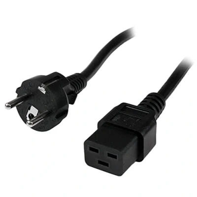 Imagen de Startech.com Cable 2m De Alimentación Para Ordenadores Schuko Cee7 A Iec 320 C19 Conector Europeo Cables Transmisión