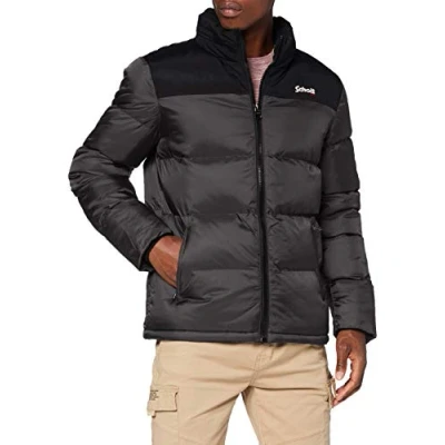 Imagen de Schott AVEC Empiecements Chaqueta de invierno, Hombre, Talla: XL, Anthracite