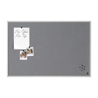 Imagen de Bi Office New Basic Tablero de fieltro, 585 x 385 mm, color gris